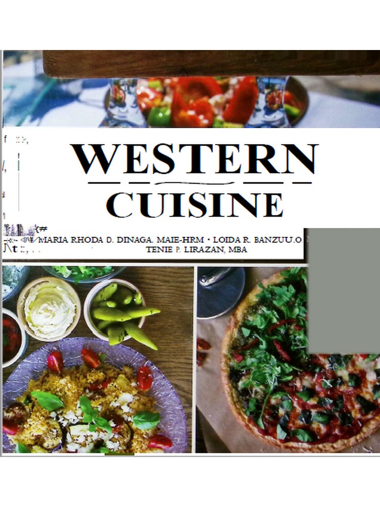 Western Cuisine by Dinaga at. al 2022